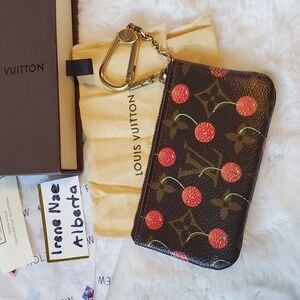 Louis Vuitton x Takashi Murakami Cherry Blossoms monogram Key Pouch
